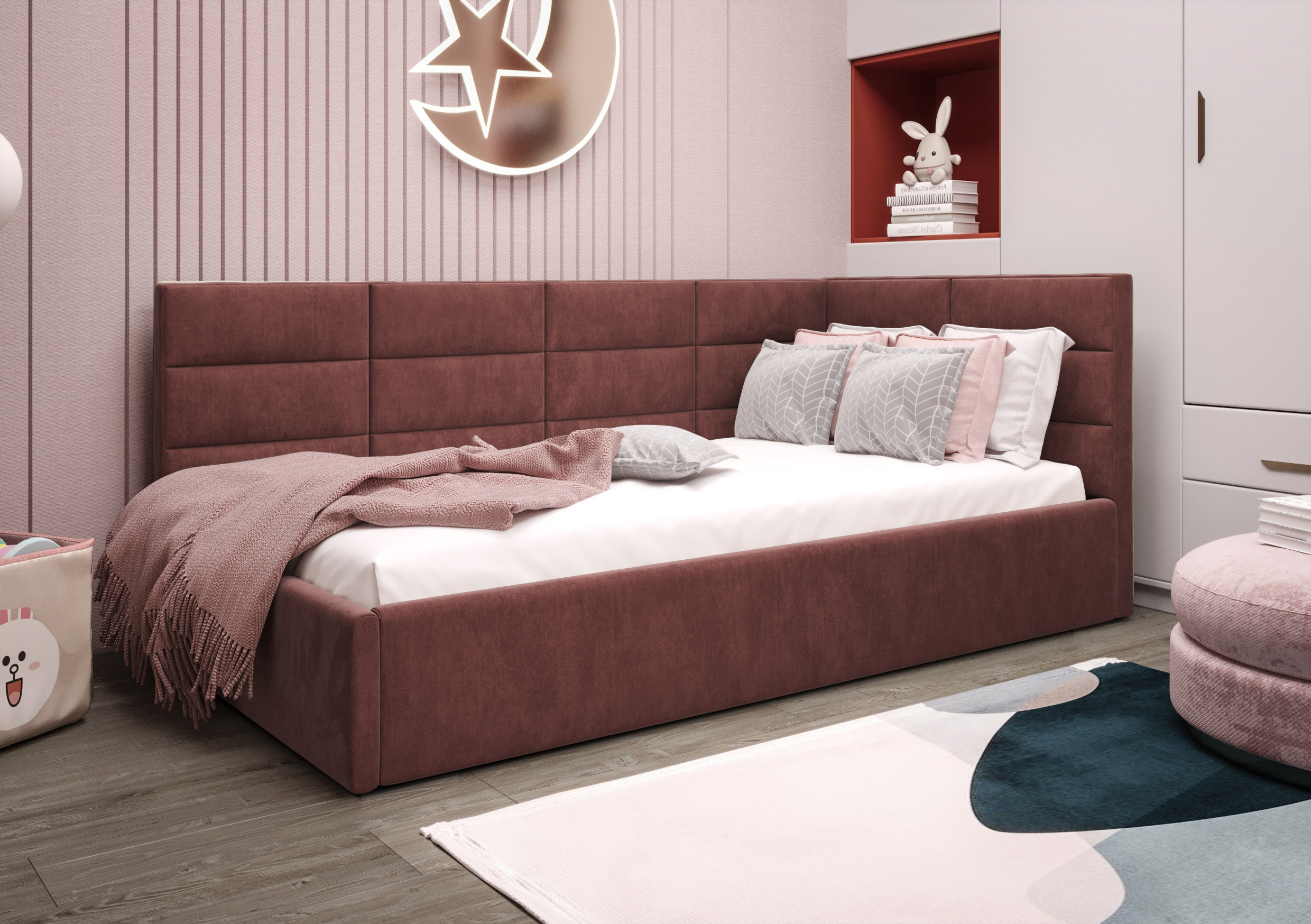 Zazu Einzelbett mit Stauraum Terra 63